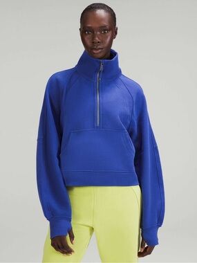 lululemon athletica Scuba Oversized Funnel Neck Half Zip in Psychic